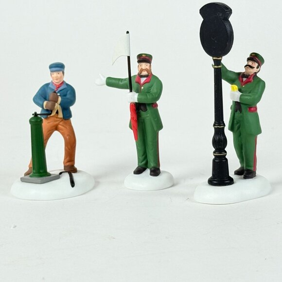 Department 56 Train Station Figures Vintage Collectible Railroad Workers - Picture 2 of 10